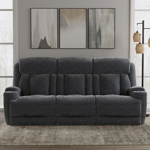 Parker Living Dalton - Lucky Charcoal Power Reclining Sofa with Drop Down Table