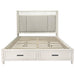 Parker House Americana Modern Bedroom Queen Shelter Bed 2 Nightstands and Dresser with Mirror