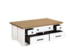 Parker House Americana Modern - Cotton Lift Top Cocktail Table with 2 Chairside Tables