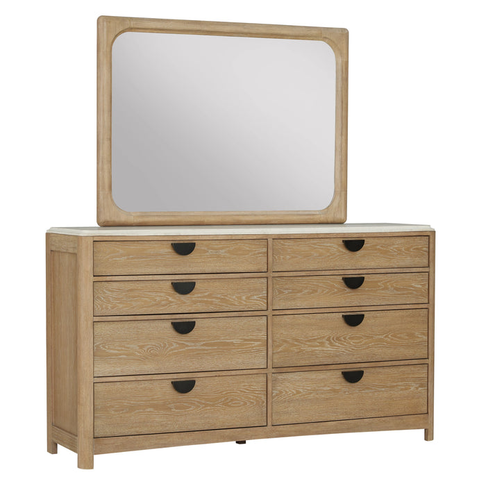 Parker House Escape - Bedroom King Poster Bed 2 Nightstands Dresser with Mirror and Chest