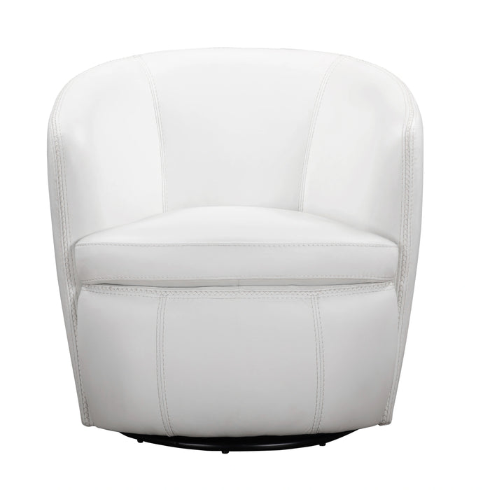 Parker Living Barolo 100% Italian Leather Swivel Club Chair Two Pack