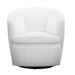 Parker Living Barolo 100% Italian Leather Swivel Club Chair Two Pack
