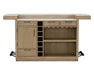 Parker House Escape - Dining 78 Inch Bar with 2 Upholstered Swivel Barstools