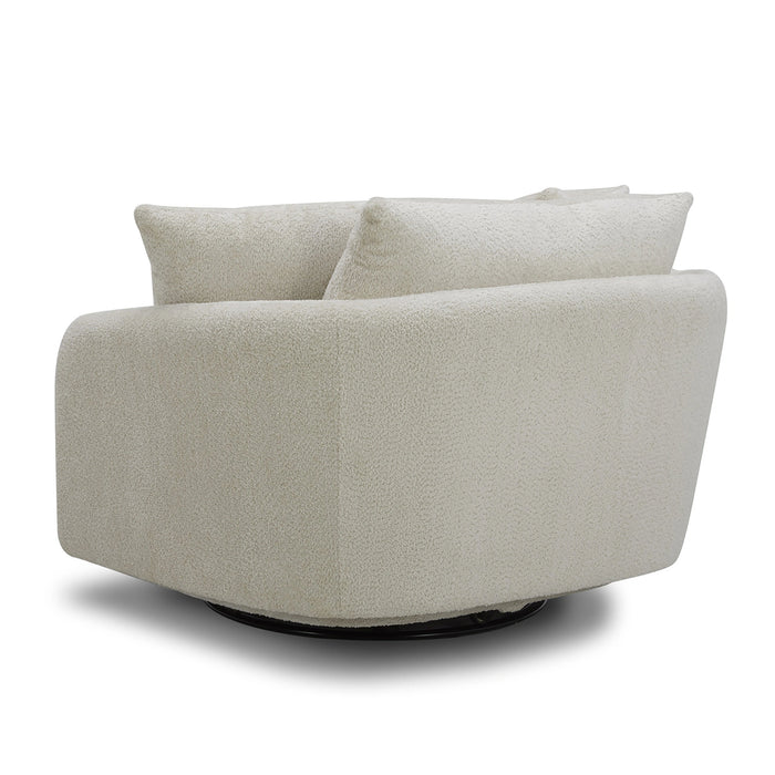 Parker Living Boomer Large Swivel Chair with 2 Toss Pillows Two Pack