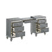 Valentino Dressing Table-Silver