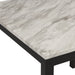 Celeste 5Pc 42" Marble Finish Counter Table & 4 Chairs-Blue