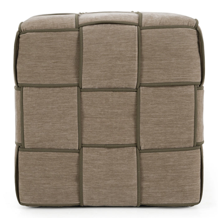 Rousey - Modern Taupe Fabric Bench