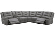 Parker Living Caldwell Fog 6 Piece Modular Power Reclining Sectional with Power Adjustable Headrests
