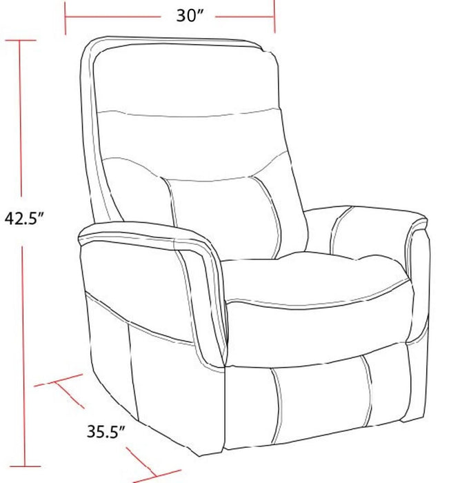 Parker Living Gemini - Butterscotch Swivel Glider Recliner