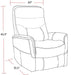 Parker Living Gemini - Ivory Swivel Glider Recliner