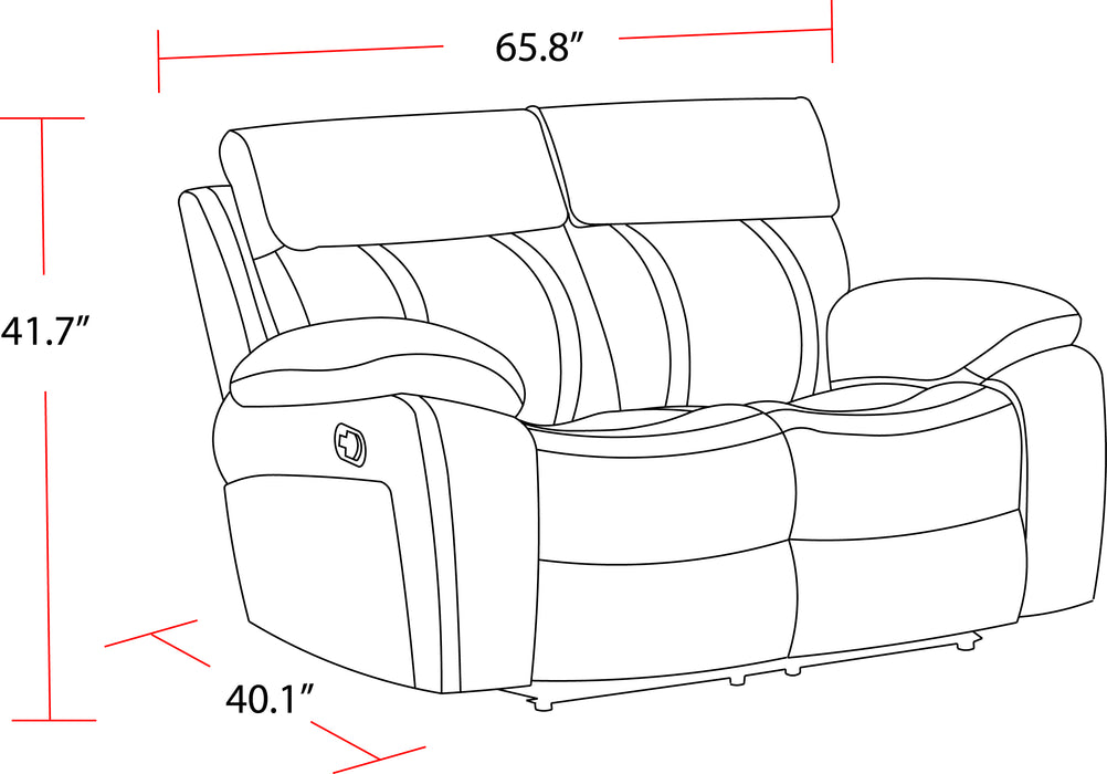 Parker Living Theon - Stokes Toffee Reclining Loveseat