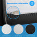 Hollyhock 3" Twin Tri-Fold Memory Foam Topper - Visions in Furniture (La Mirada, CA)