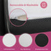 Hollyhock 4" Full Tri-Fold Memory Foam Topper - Visions in Furniture (La Mirada, CA)