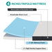 Hollyhock 4" Queen Tri-Fold Memory Foam Topper - Visions in Furniture (La Mirada, CA)