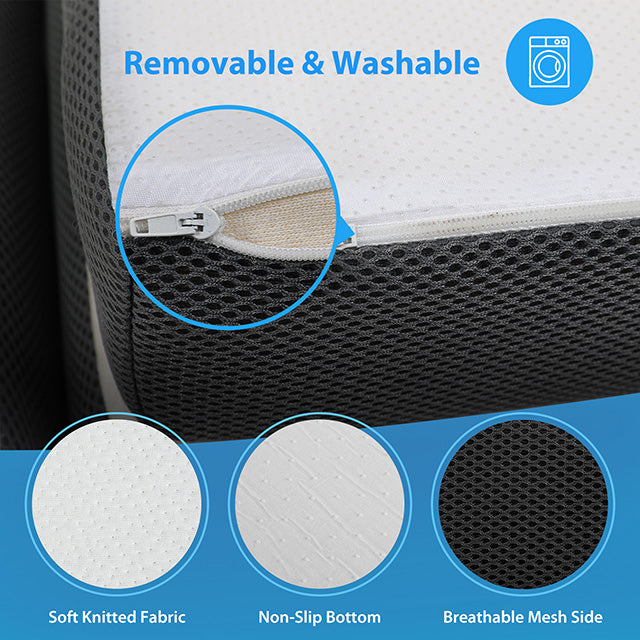 Hollyhock 4" Twin Tri-Fold Memory Foam Topper - Visions in Furniture (La Mirada, CA)