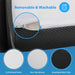 Hollyhock 4" Twin Tri-Fold Memory Foam Topper - Visions in Furniture (La Mirada, CA)