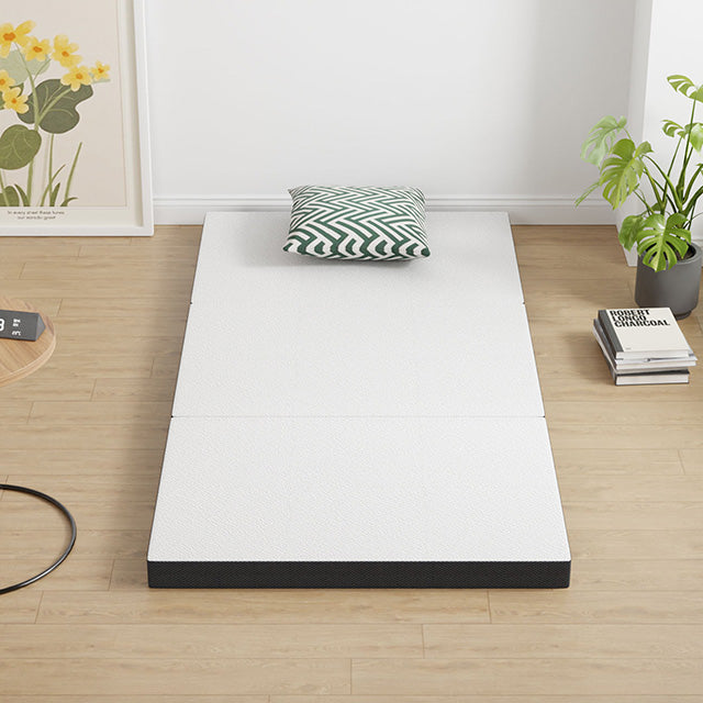 Hollyhock 4" Twin XL Tri-Fold Memory Foam Topper - Visions in Furniture (La Mirada, CA)