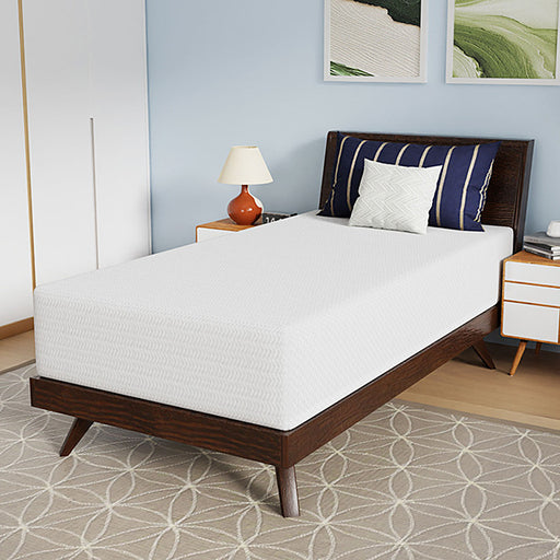 Nasturtium 12" Twin Bamboo Charcoal Infused Memory Foam - Visions in Furniture (La Mirada, CA)