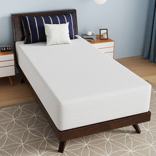 Nasturtium 12" Twin Bamboo Charcoal Infused Memory Foam - Visions in Furniture (La Mirada, CA)