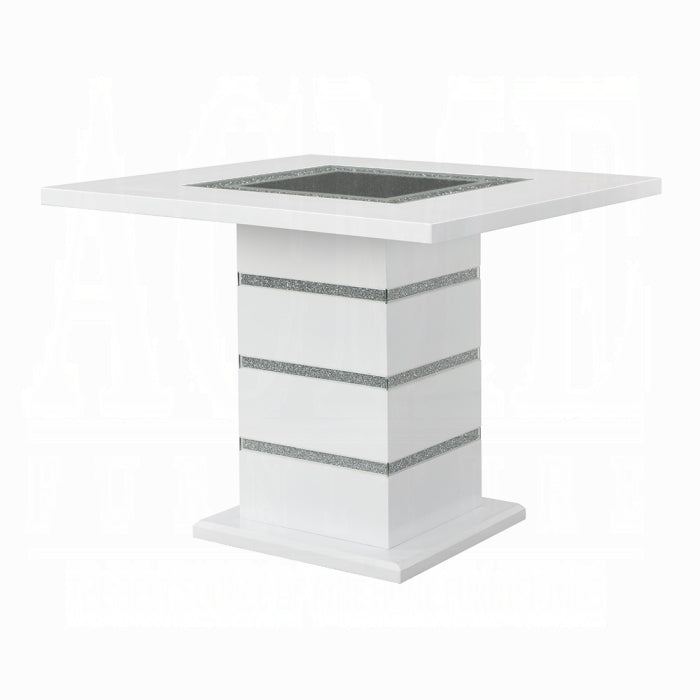Elizaveta Counter Height Table With Pedestal Base - Visions in Furniture (La Mirada, CA)