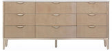 AICO Malibu Crest 9 Drawer Dresser in Blush - Visions in Furniture (La Mirada, CA)