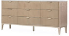 AICO Malibu Crest 9 Drawer Dresser in Blush - Visions in Furniture (La Mirada, CA)