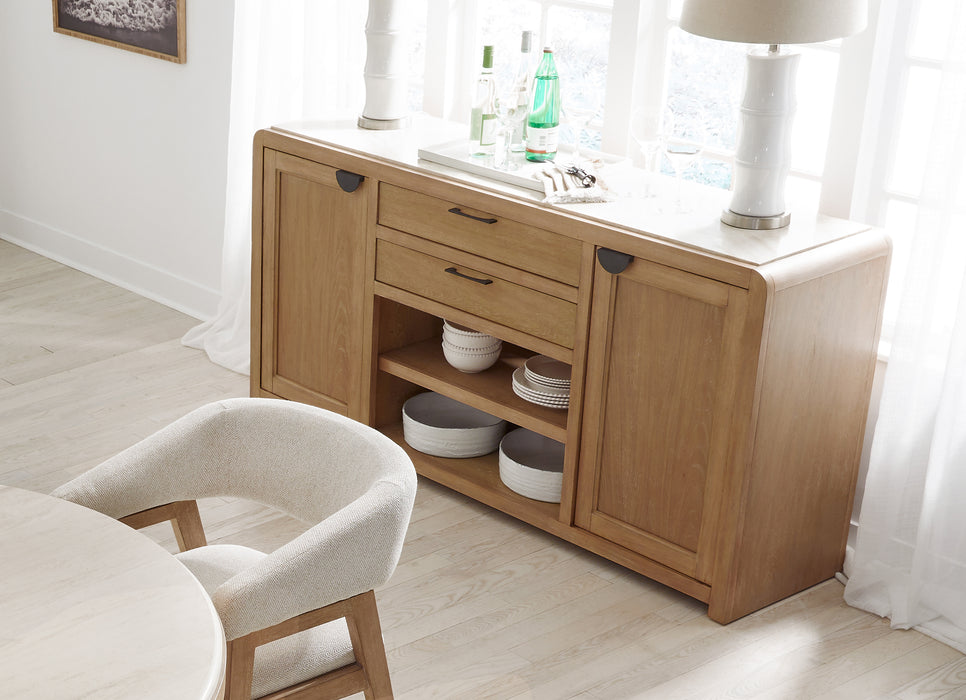 Parker House Escape - Dining 84 In. Rectangular Extendable Table With 8 Chairs and Server