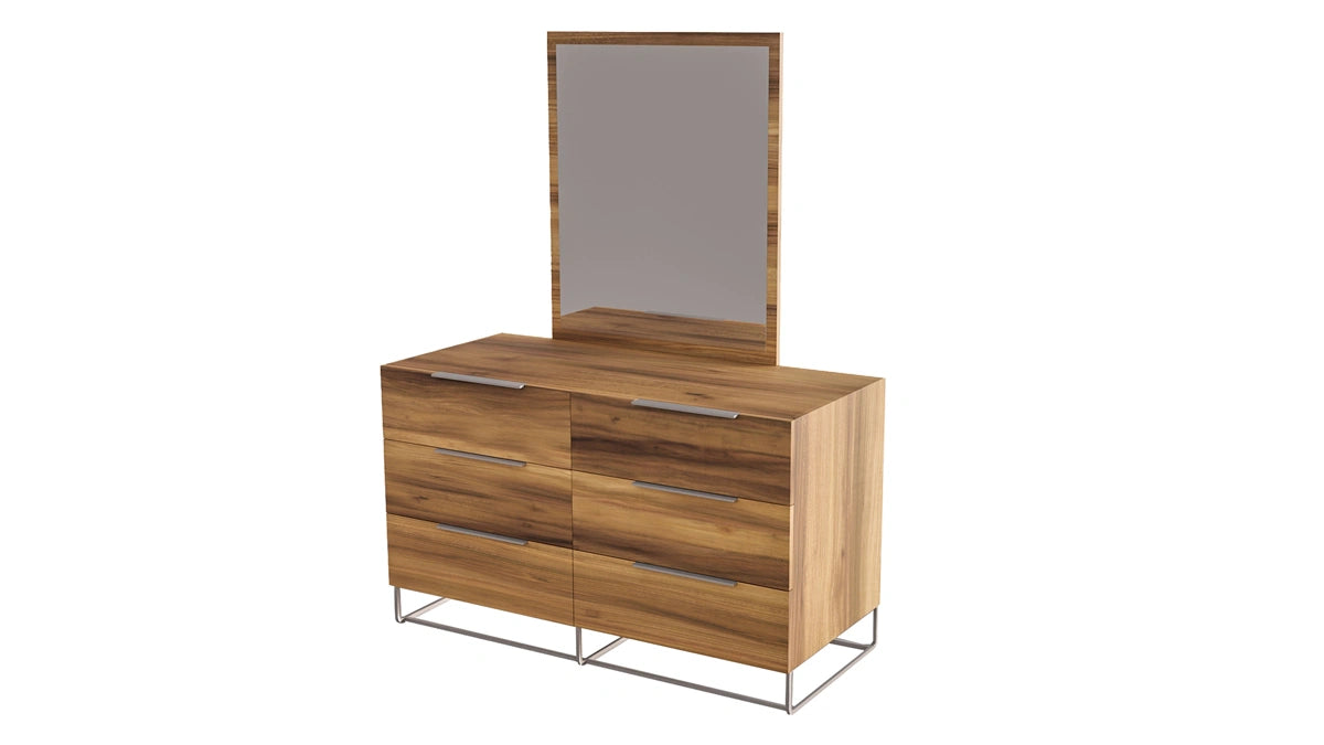Lorenzo Italian Modern Light Oak Bedroom Set