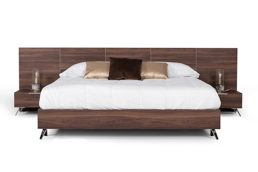 Brooklyn - Italian Modern Walnut Bed