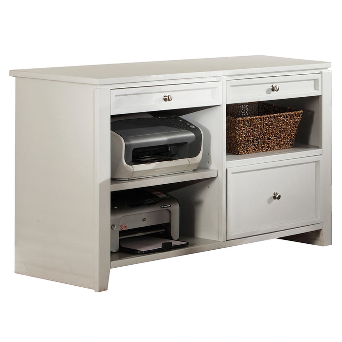 Parker House Boca L Shape Desk with Credenza and Hutch