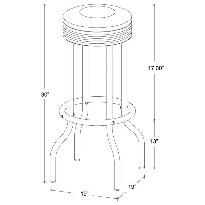 Retro Swivel Bar Stool