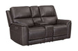 Parker Living Easton - Steamboat Brown Zero Gravity Power Reclining Tilt Console Loveseat P3