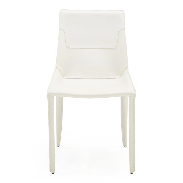 Halo - Modern Saddle Leather Dining Chair Set of Two