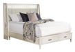 Parker House Americana Modern Bedroom King Shelter Bed 2 Nightstands Dresser with Mirror and Chest