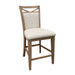 Parker House Americana Modern Dining Island Counter Height Table with 6 upholstered chairs