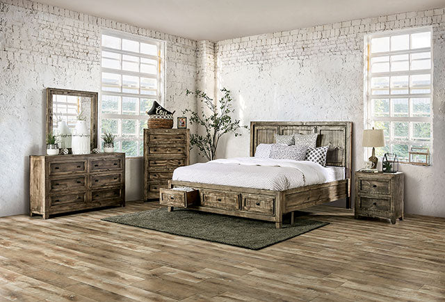 Oakridge Bed Brown & Grey - Visions in Furniture (La Mirada, CA)