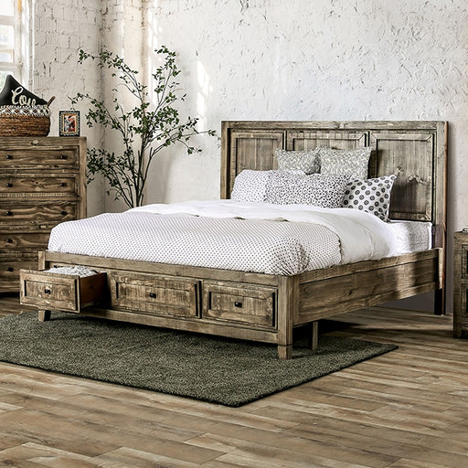 Oakridge Bed Brown & Grey - Visions in Furniture (La Mirada, CA)
