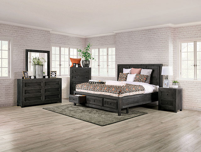 Oakridge Bed Brown & Grey - Visions in Furniture (La Mirada, CA)