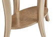 AICO Malibu Crest End Table w/Glass in Chardonnay - Visions in Furniture (La Mirada, CA)