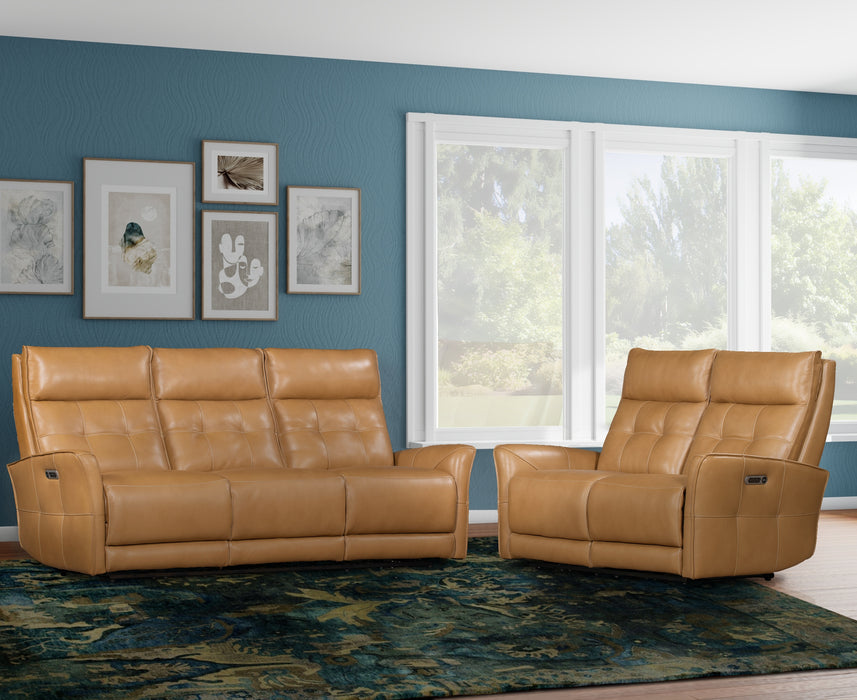 Parker Living Gershwin - Lucca Butterscotch Power Reclining Sofa and Loveseat