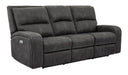 Parker Living Polaris - Slate Power Reclining Sofa Loveseat and Recliner