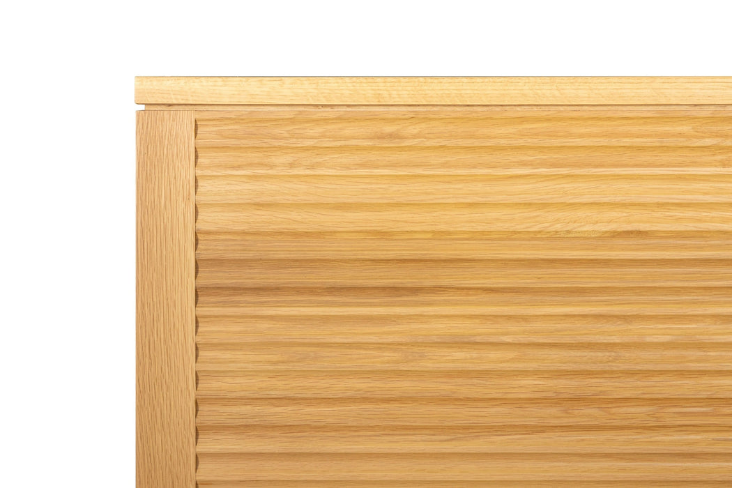 Seattle - Modern Natural Oak Bed