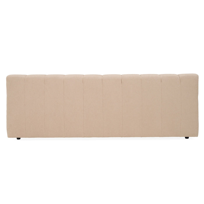 Tyree - Modern Tufted Sand Fabric Bed