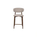 Royce Counter Chair W/Walnut Metal Frame-Toast (2 Per Carton)