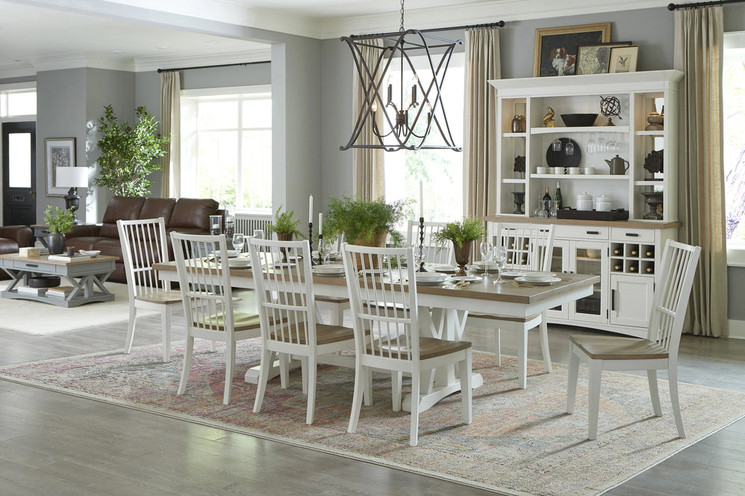 Parker House Americana Modern Dining 88 inch Trestle Extendable Dining Table