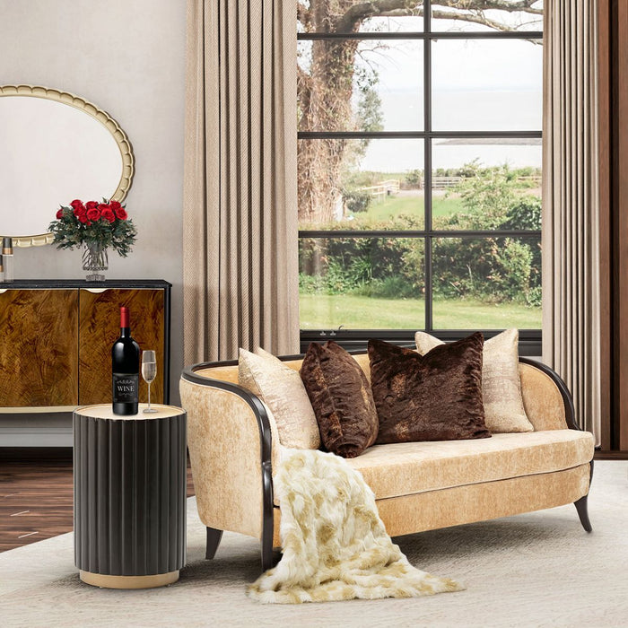 AICO Malibu Crest Loveseat in Dark Espresso - Visions in Furniture (La Mirada, CA)
