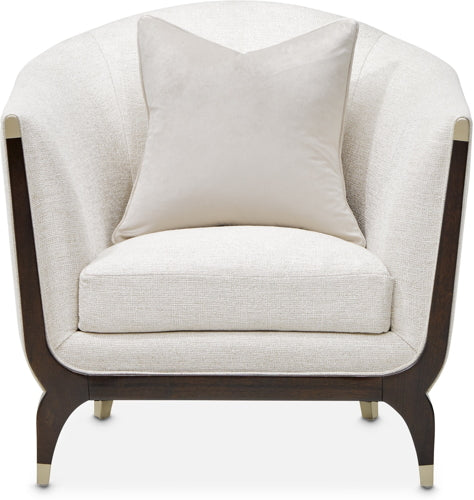 AICO Paris Chic Matching Chair Cremini in Espresso - Visions in Furniture (La Mirada, CA)