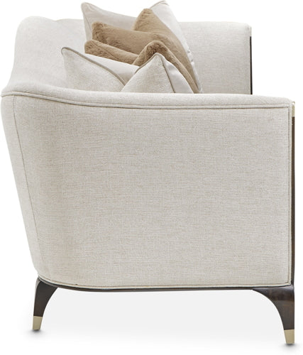 AICO Paris Chic Sofa Cremini in Espresso - Visions in Furniture (La Mirada, CA)