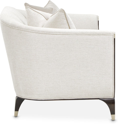 AICO Paris Chic Loveseat Cremini in Espresso - Visions in Furniture (La Mirada, CA)