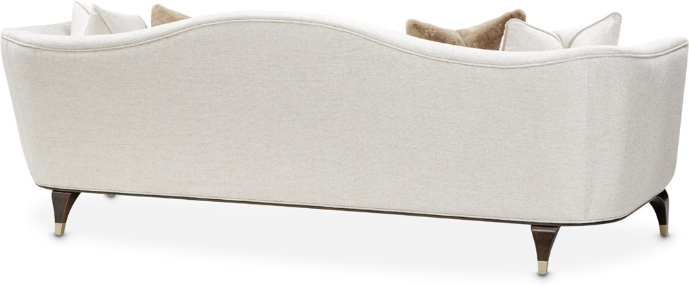 AICO Paris Chic Sofa Cremini in Espresso - Visions in Furniture (La Mirada, CA)